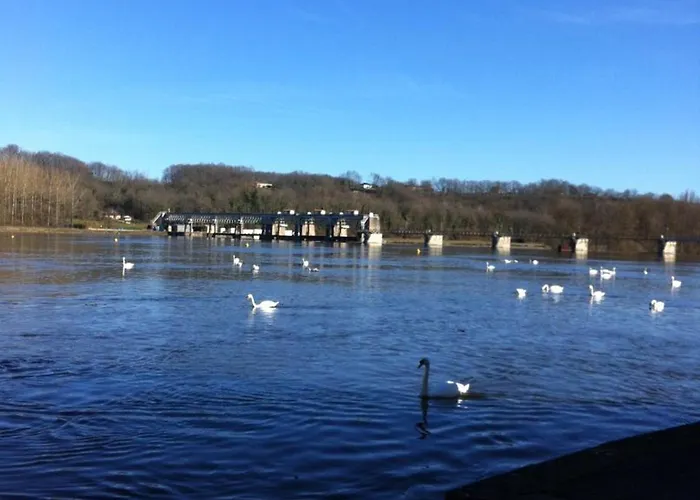 Casa de Férias Evasion En Dordogne: Maison Au Bord De L'eau Avec Parking Prive - Fr-1-616-413 *